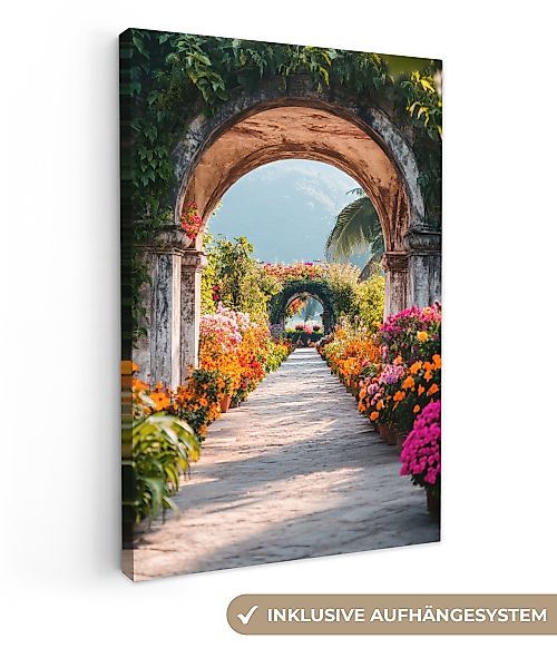 OneMillionCanvasses® Leinwandbild Fensterblick - Fenster - günstig online kaufen