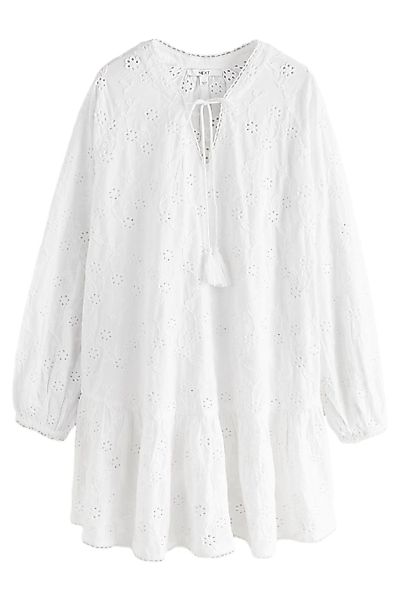 Next Minikleid Langärmeliges, gestuftes 3D Cornelli Minikleid (1-tlg) günstig online kaufen