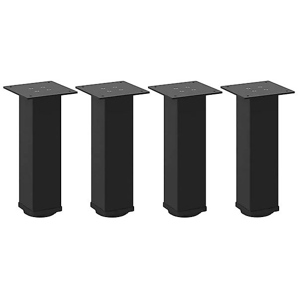 vidaXL Couchtischbeine 4 Stk Schwarz 42-44 cm Stahl 4012464 günstig online kaufen
