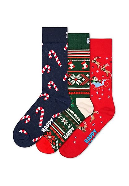 Happy Socks Basicsocken 3-Pack Holiday Socks Verstärkte Ferse, besserer Hal günstig online kaufen