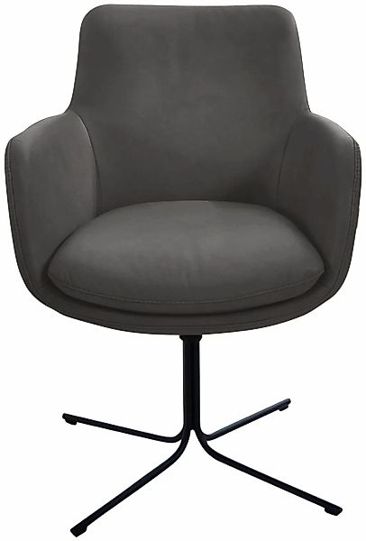 K+W Komfort & Wohnen Drehstuhl "Pego", Microfaser 925, filigranem 4-Fuß-Ges günstig online kaufen