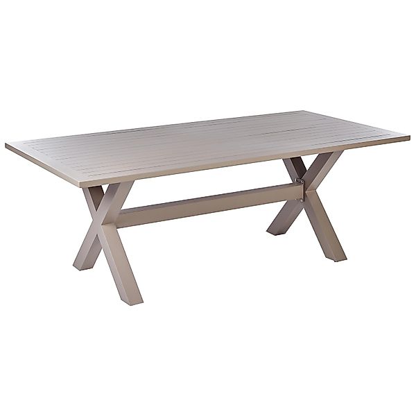Beliani Gartentisch CASCAIS Taupe 200x105x74 günstig online kaufen