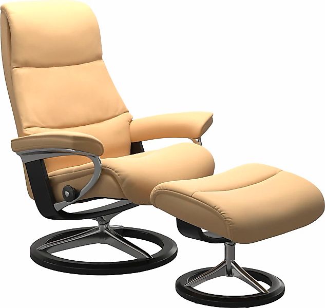 Stressless "View" Set, Relaxsessel mit Hocker, mit Signature Base, Größe M, günstig online kaufen