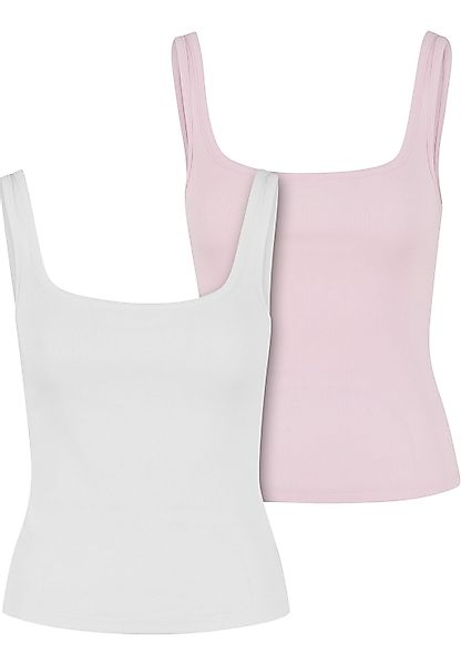 URBAN CLASSICS Muskelshirt "Urban Classics Ladies Wide Neck Rib Top 2-Pack" günstig online kaufen