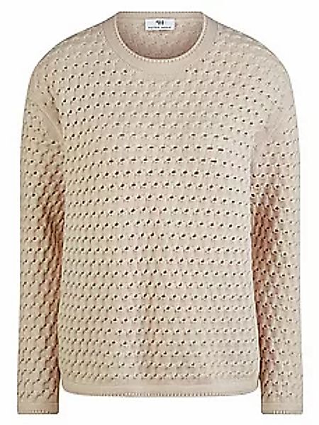 Rundhals-Pullover Peter Hahn beige günstig online kaufen