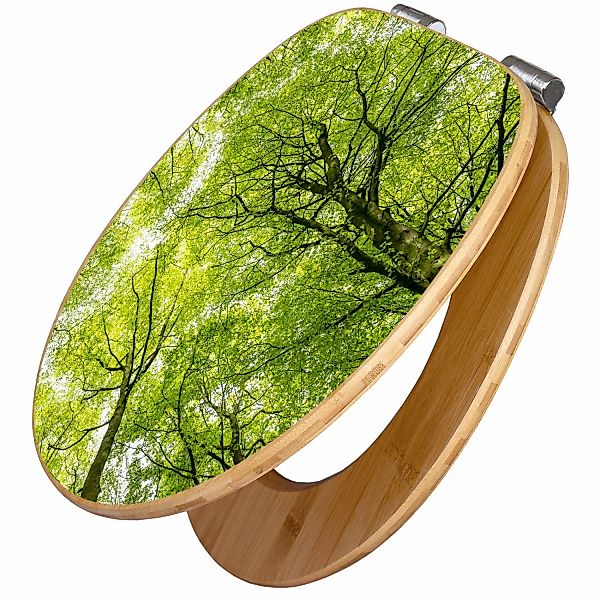 Banjado Design WC Sitz Bambus Holz Toilettendeckel Mit Absenkautomatik Klod günstig online kaufen