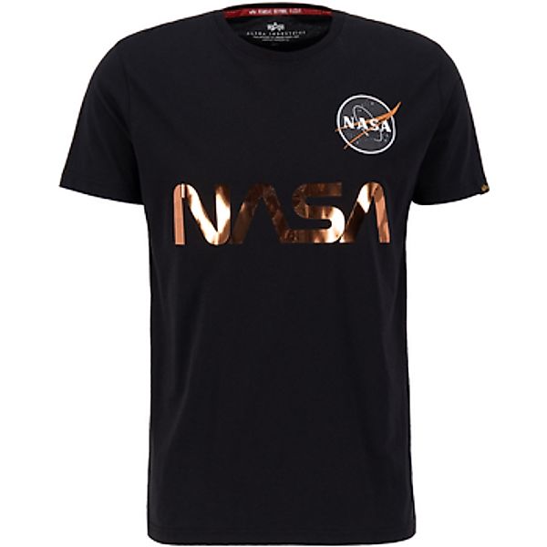 Alpha  T-Shirt NASA Reflective T - black/copper günstig online kaufen
