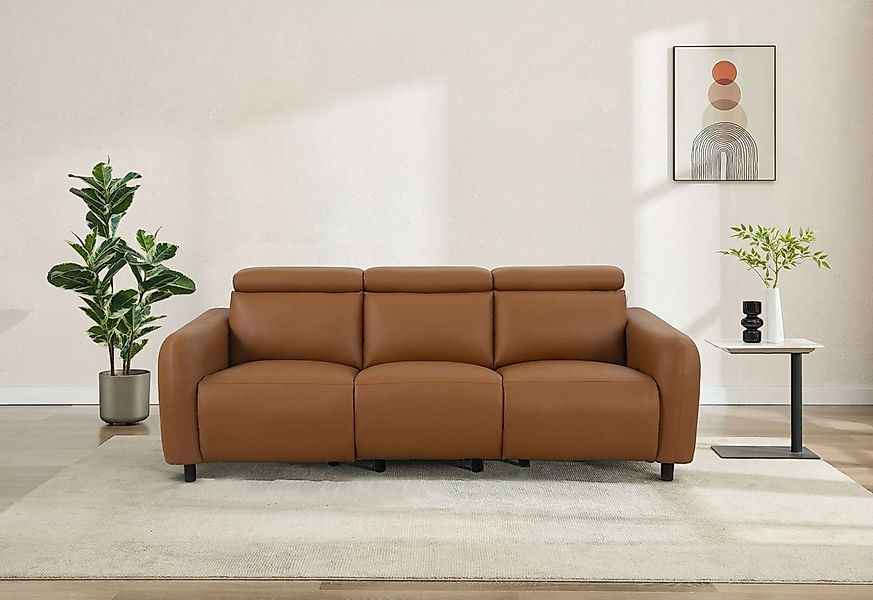 OTTO home 3-Sitzer "SKAANE Lederoptik, 229 cm, manuelle-u. elektrische Rela günstig online kaufen