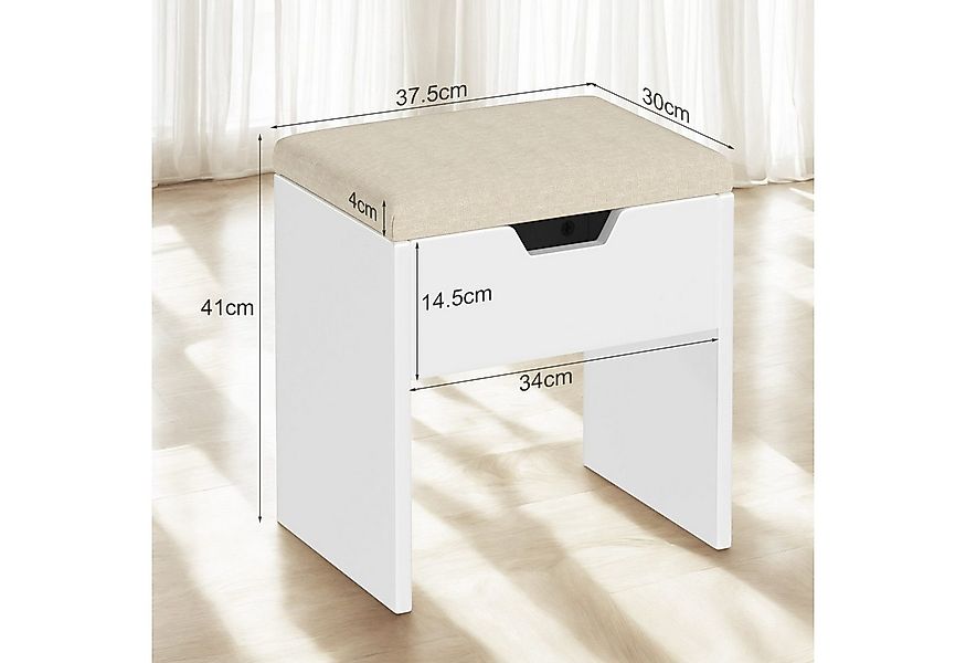 HOMALL Hocker Schminkhocker mit Stauraum, Kosmetikhocker (Mit Aufbewahrungs günstig online kaufen