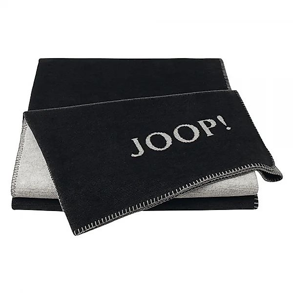 JOOP! Wohndecke Melange-Doubleface - Größe: 150x200 cm - Farbe: Anthrazit-S günstig online kaufen