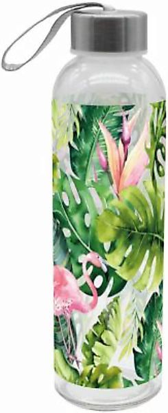 Infinite "Glas Trinkflasche ""Tropic"", 500ml" grün/rosa günstig online kaufen