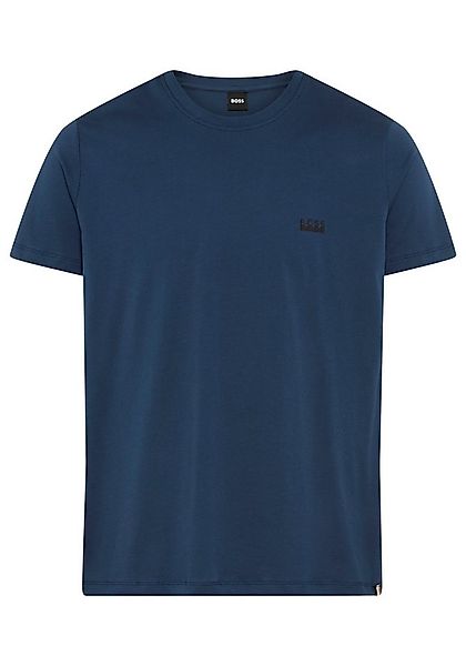 BOSS T-Shirt Rundhals, Jersey, kleines Logo, regular fit günstig online kaufen