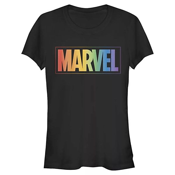 Marvel - Logo Rainbow - Frauen T-Shirt günstig online kaufen
