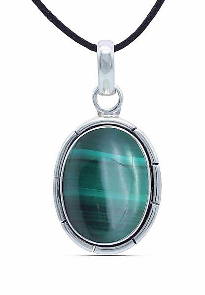 mantraroma Kettenanhänger DAMIRA aus 925 Silber mit Malachit (Kettenanhänge günstig online kaufen