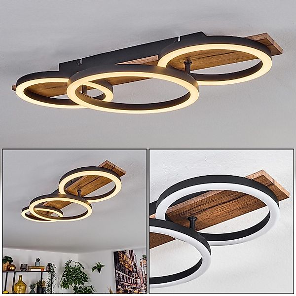 hofstein Deckenleuchte Deckenlampe aus Metall/MDF/Kunststoff in günstig online kaufen