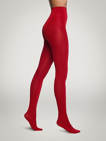 Wolford - Velvet de Luxe 66 Tights, Frau, red dahlia, Größe: S günstig online kaufen
