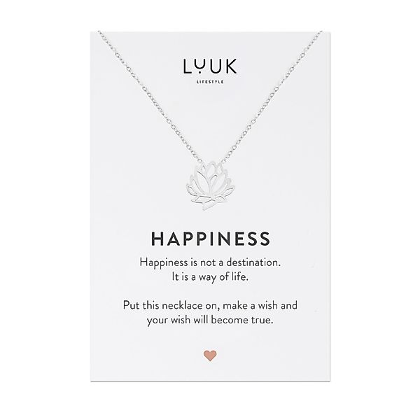 LUUK LIFESTYLE Kette mit Anhänger Lotusblüte, günstig online kaufen