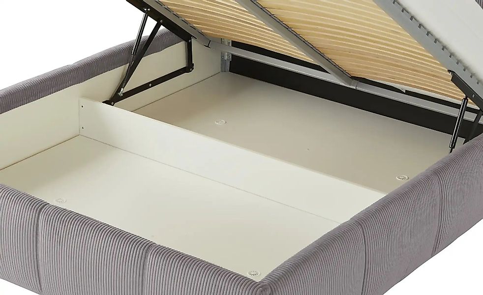 pop Polsterbett mit Bettkasten Pamela ¦ grau ¦ Maße (cm): B: 180 H: 113 Bet günstig online kaufen
