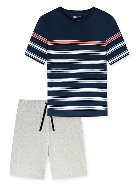 Schiesser Pyjama Casual Nightwear (2 tlg) schlafanzug schlafmode bequem günstig online kaufen