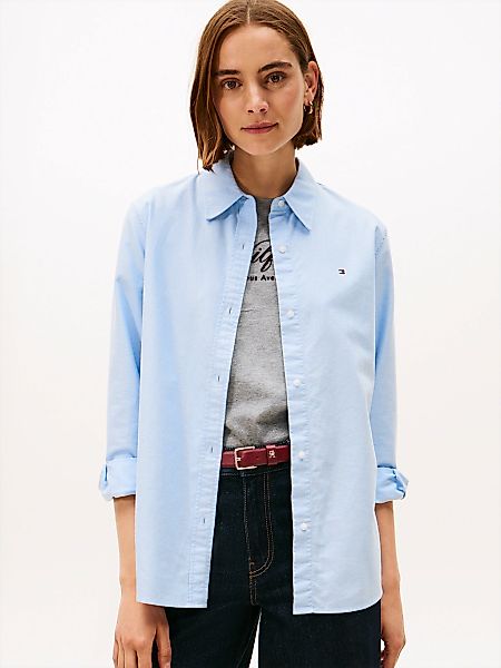 Tommy Hilfiger Hemdbluse "OXFORD RELAXED FIT SHIRT mit Hemdblusenkragen und günstig online kaufen