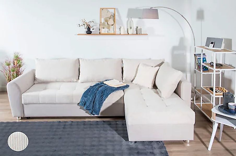 COLLECTION AB Ecksofa »JANA XL-Sofa L-Form«, inkl. Bettfunktion, Bettkasten günstig online kaufen