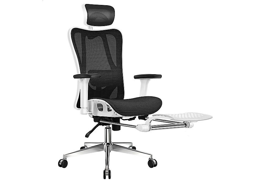 ALFORDSON Bürostuhl Ergonomischer Netz-stuhl mit 3D-Armlehne, neigbarer Sch günstig online kaufen