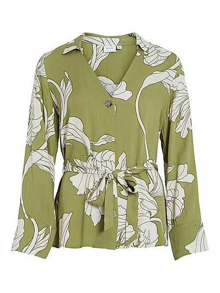 Vila Langarmbluse VIFLORENZA OA V-NECK L/S SHIRT Sage/Oa günstig online kaufen