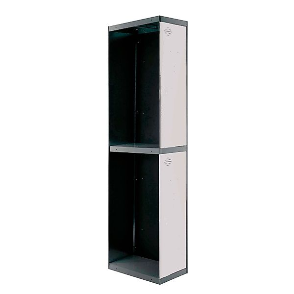 PROREGAL Spind AMEGO HxBxT 180 x 30 x 50 cm 2 Abteile Anbaumodul Anthrazit- günstig online kaufen