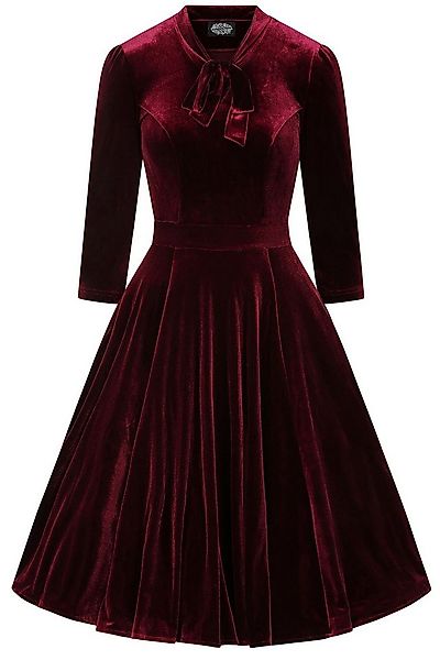 Hearts & Roses London A-Linien-Kleid Sylvie Velvet Swing Dress Vintage Samt günstig online kaufen