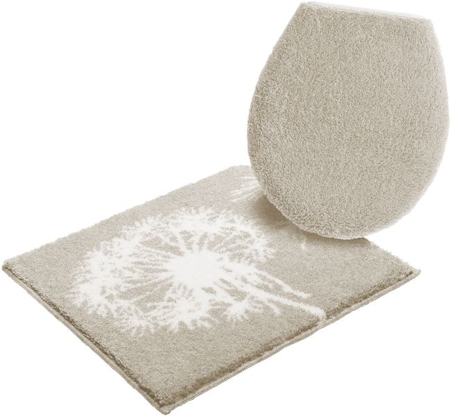 Grund Badematte "Pusteblume, Badvorleger, Badezimmer Teppich, sehr weich" H günstig online kaufen
