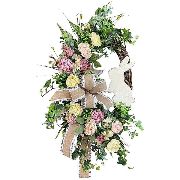 Kunstkranz Osterkranz Deko Osterkranz mit bunten günstig online kaufen
