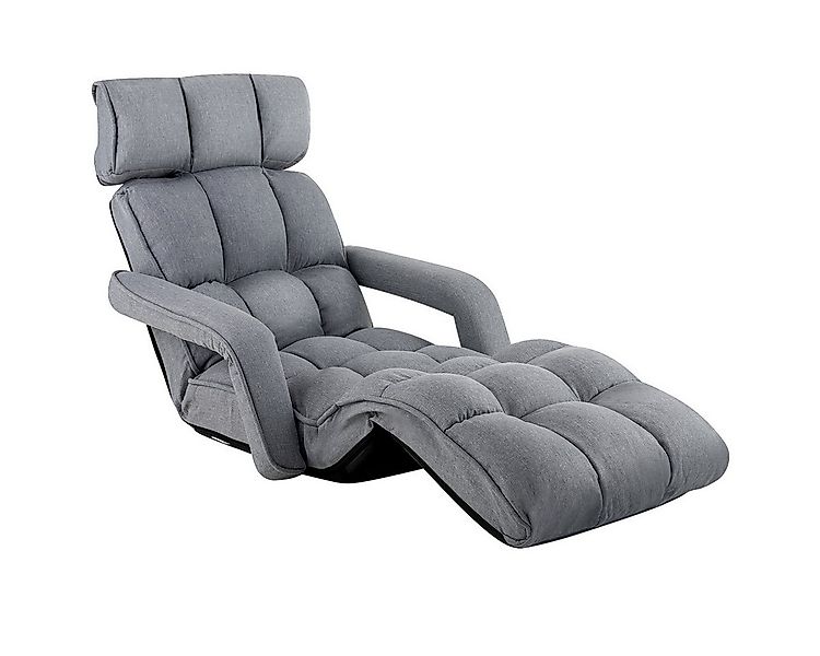 COSTWAY Relaxliege, 6-Fach einstellbar,mit Armlehne,gepolstert,klappbar günstig online kaufen