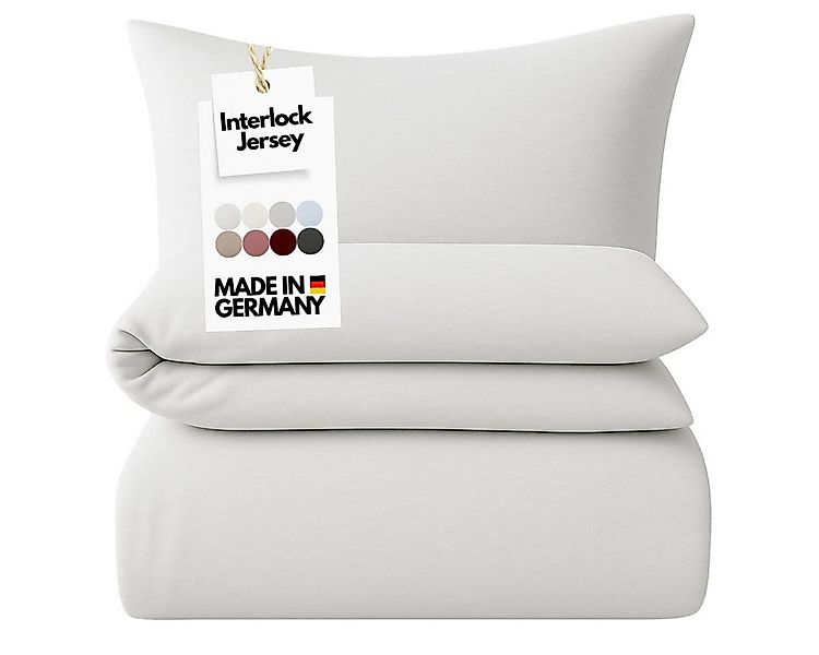 Carpe Sonno Bettwäsche Jersey 135x200 155x220 Bettbezug Einfarbig Baumwolle günstig online kaufen