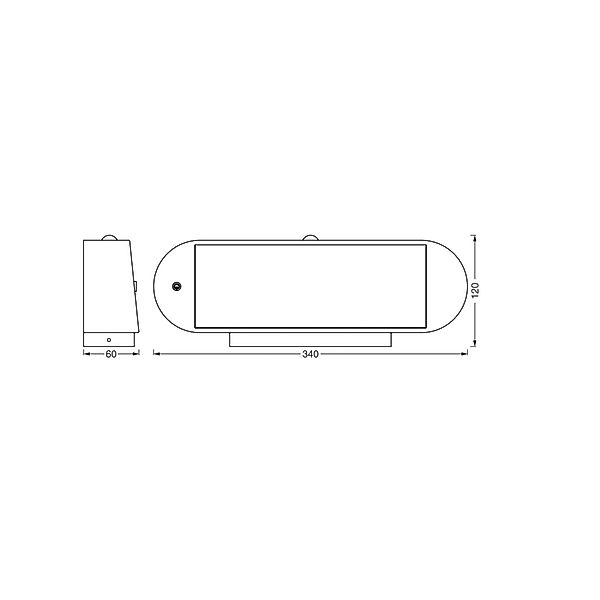OSRAM LED-Sensor-Wandlampe ENDURA STYLE SOLAR OVAL 34 cm 830 günstig online kaufen