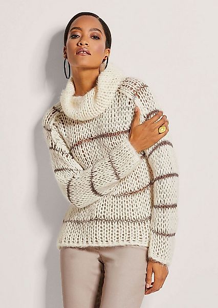 MADELEINE Strickpullover Grobstrick-Pullover mit Rollkragen günstig online kaufen