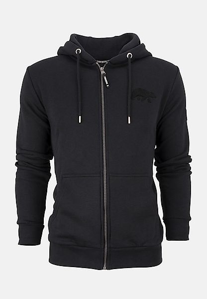 FORSBERG Sweatshirt Zip-Hoodie mit Frottee Logo günstig online kaufen