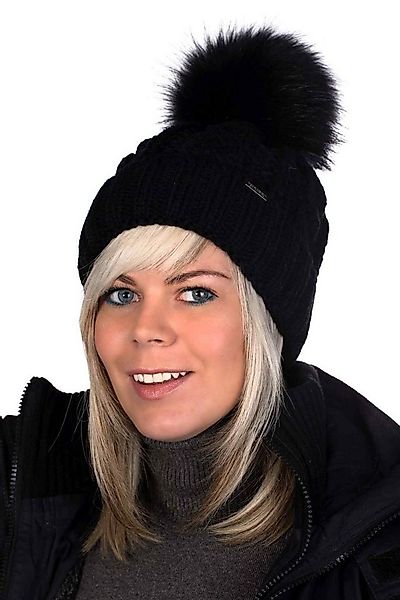 BIRENDY Strickmütze Mütze Pudelmütze PB109 Wintermütze Fellbommel aus feine günstig online kaufen