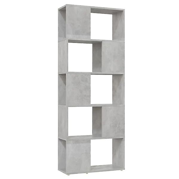 vidaXL Bücherregal Raumteiler Betongrau 60x24x155 cm 809093 günstig online kaufen