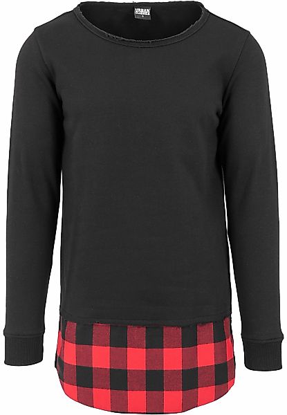 URBAN CLASSICS Rundhalspullover "Urban Classics Herren Long Flanell Bottom günstig online kaufen