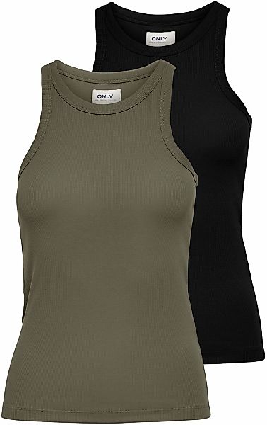 ONLY Tanktop "ONLLINDSAY TANK TOP 2 PACK" Packung, 2 tlg. Baumwollmischung günstig online kaufen