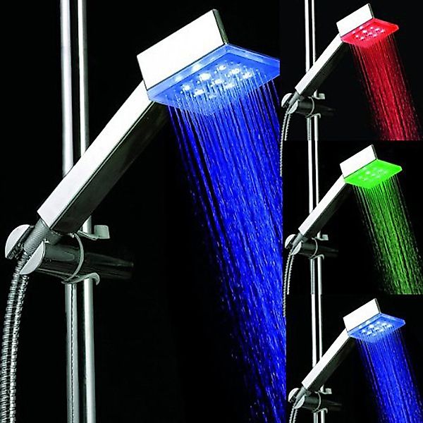 ENERGMiX Handbrause Duschbrause Brausekopf Dusche beleuchtet günstig online kaufen