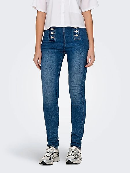 ONLY Skinny-fit-Jeans "ONLDAISY HW BUTTON SKINNY DNM" günstig online kaufen