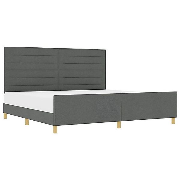 vidaXL Bett Dunkelgraues Stoffbettgestell 200x200 cm (1-tlg) günstig online kaufen