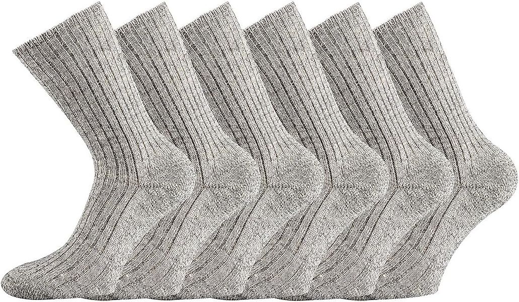 FussFreunde Norwegersocken 6 Paar Wollsocken, 100% Schafwolle, NATUR PUR, m günstig online kaufen