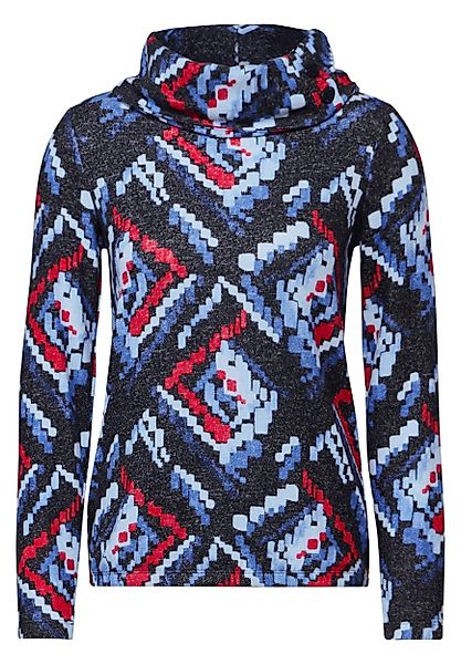 CECIL Longsleeve Multicolor AOP Melange Shirt günstig online kaufen