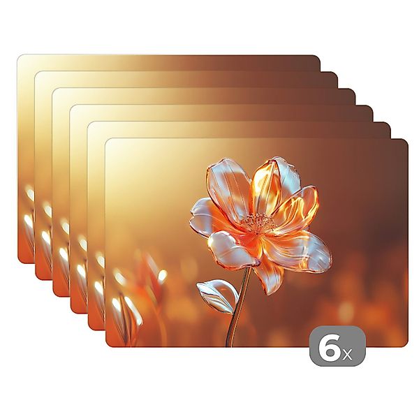 MuchoWow Platzset Gläser - Blume - günstig online kaufen