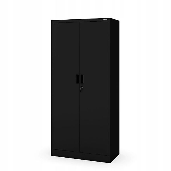 Jan Nowak Aktenschrank Metallschrank Jan Compact Schwarz 175x80x40 cm mit Z günstig online kaufen