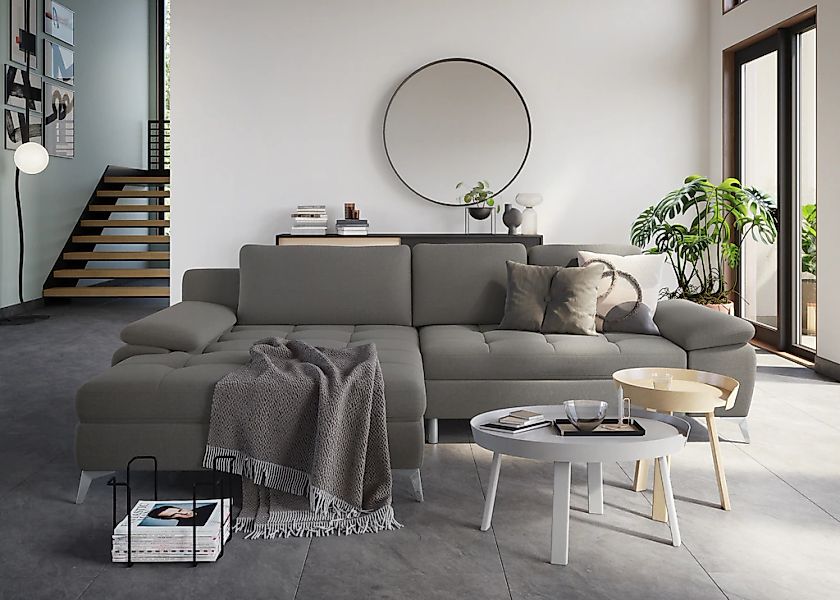 sit&more Ecksofa "Latigo L-Form", mit Mega-Recamiere, wahlweise mit Bettfun günstig online kaufen