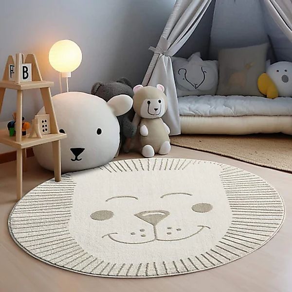 Carpet City Kinderteppich »MARA714«, rund, 11 mm Höhe, Kinderzimmer, Kurzfl günstig online kaufen