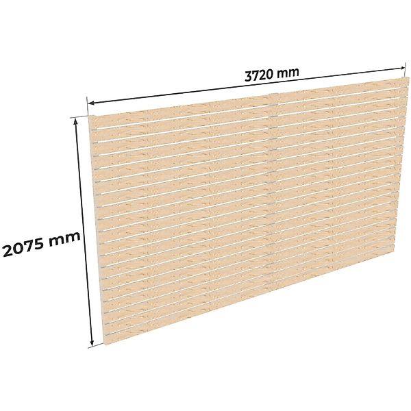 Holzbrüder Carport-Rückwand Ralf Fichte 207,5 cm x 372 cm Imprägniert günstig online kaufen